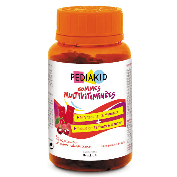 Gommes Multivitaminées Arôme Cerise 60 unités