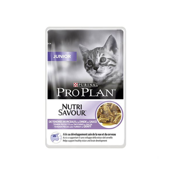 Proplan Nutri Savour Chat Junior Dinde Multi Sachets 10 x 85g