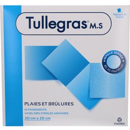Viatris Tullegras Plaies et Brûlures 20 cm x 20 cm