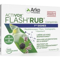 Activox Flash'Rub 1ers Signes 15 Comprimés