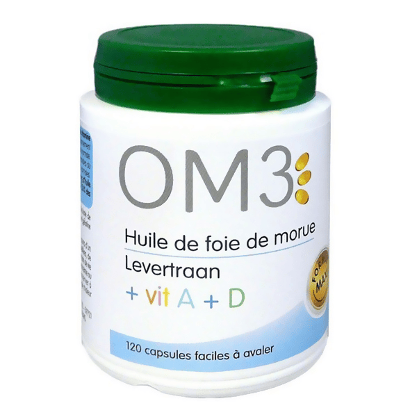 Huile de Foie de Morue + Vitamines A + D 120 capsules