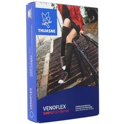 Venoflex 2 Simply Coton Fin Chaussette Beige N3 1 Paire