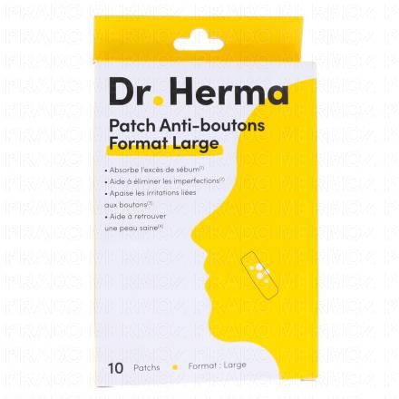 DR. HERMA Patch Anti-Boutons Format Large x10