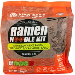 Kit Noodles Ramen Riz brun Miso Algues Bio 190g