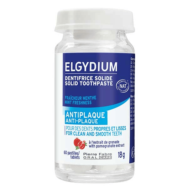 Dentifrice solide anti-plaque 60 pastilles