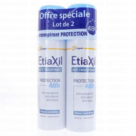 Déodorant anti-transpirant 48h lot de 2 aérosols de 150ml