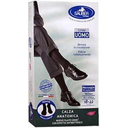 Men's Q Skin 70Den Denier Black Size M 1 Paire