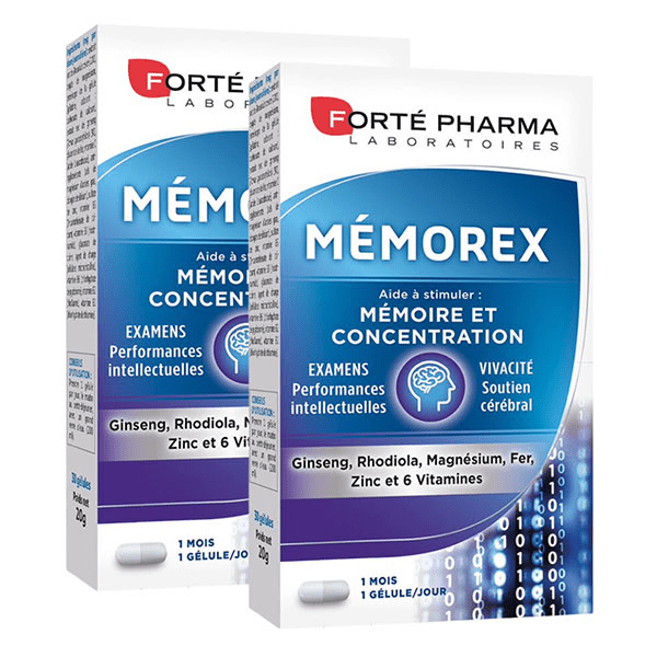 Mémorex Lot de 2x 30 gélules Programme 2 mois