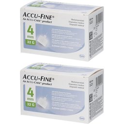 Accu Fine® Aiguilles stériles 4 mm (32G)
