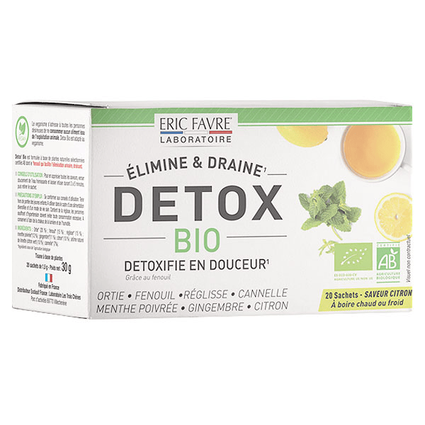 Bien-Être Tisane Detox Citron Bio 20 sachets