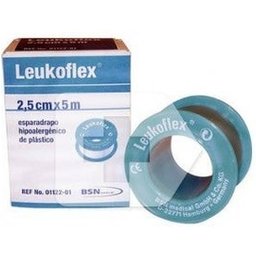 Bande adhésive plastique hypoallergénique 5MX2,5cm 1UD