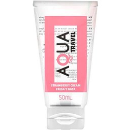 Lubricant à Base d'Eau Goût Fraise & Crème 50ml