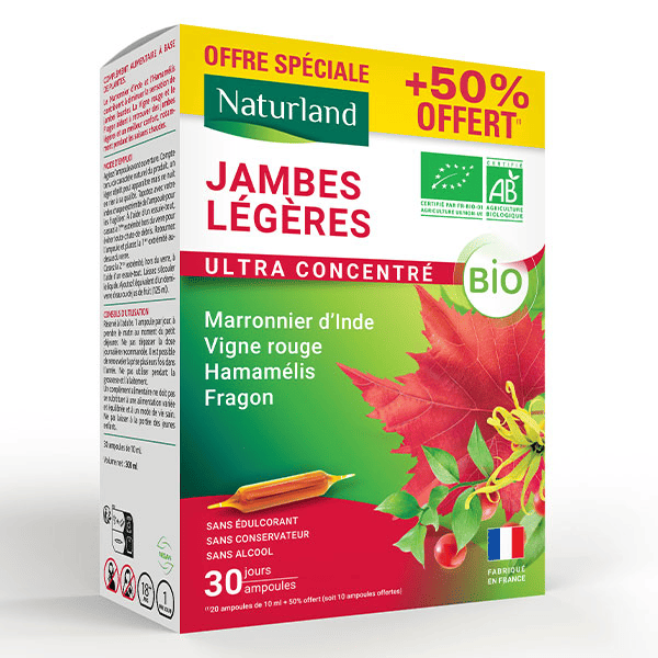 JAMBES LEGERES BIO 20 AMP.x10ML + 10 AMP. x 10ML OFFERTES