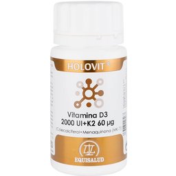 Holovit Vitamine D3 2 000 UI + K2 60åµg 50 gélules