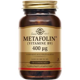 Metafolin® - Vitamine B9 - 400 µg - Maternité - 50 comprimés