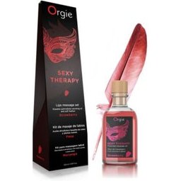 Kit de massage des lèvres à la fraise d'Orgie