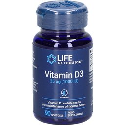 Life Extension® Vitamine D3 25µg (1000 U.i.)