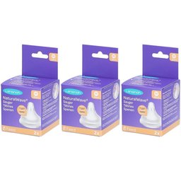 NaturalWave® Lot de 2 tétines péristaltiques débit moyen