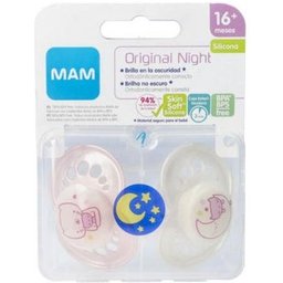 Silicone Silicone Soother Night 16+ M 2 U +Sterilizer Box