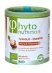 Phyto Nutrition Tonique et Énergie Bio 80 Unités - Pot 80 gélules de 400 mg