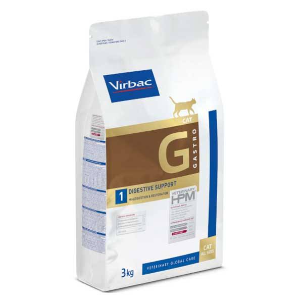 Veterinary hpm Diet Chat Gastro Digestive Support Maldigestion Croquettes 1,5kg