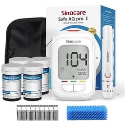 Safe Aq Pro I Kit Glucomètre + 100 Bandes + Ponction