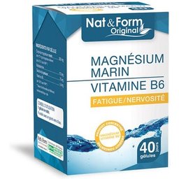 Nat Form Magnsium Marin Vitamine B6 40 Glules