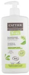 Shampooing Douche 2 en 1 - Parfum Pomme - 500 ml - Flacon-Pompe 500 ml
