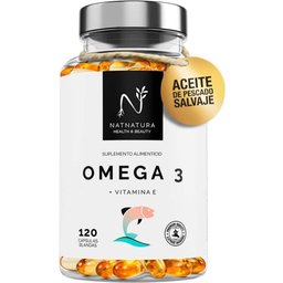 Omega 3 + Vitamina E. 120 Píldoras Blandas