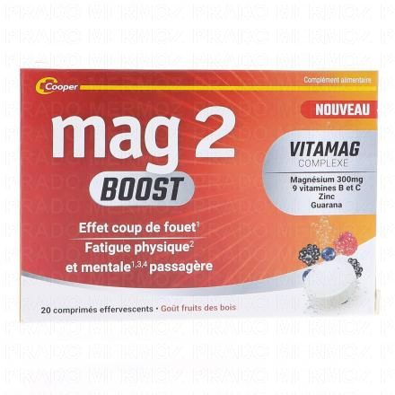 MAG 2 Vitamag Boost x20 comprimés effervescents