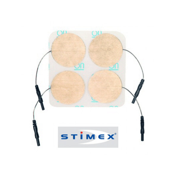Électrodes de neurostimulation - Rondes - 2 paires - 50 mm