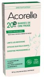 Bandes de Cire Froide Aisselles & Maillot Bio x 20 Unités + 4 Offertes - Boîte