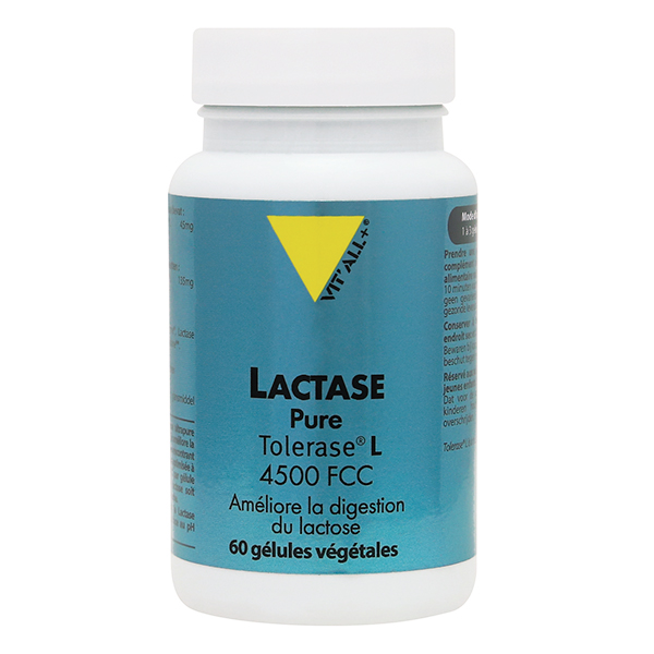 Lactase Pure Tolerase® L 4500 FCC 60 gélules végétales