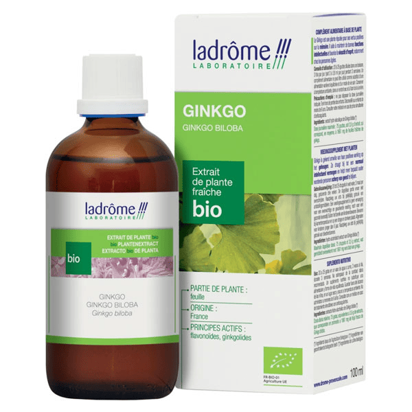 Extraits de Plantes Fraîches Ginkgo Biloba Bio 100ml