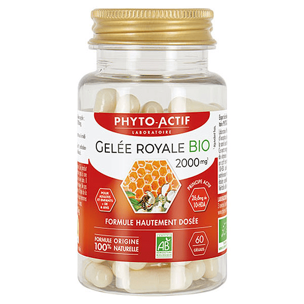 Vitalité Gelée Royale Bio 2000mg 60 gélules
