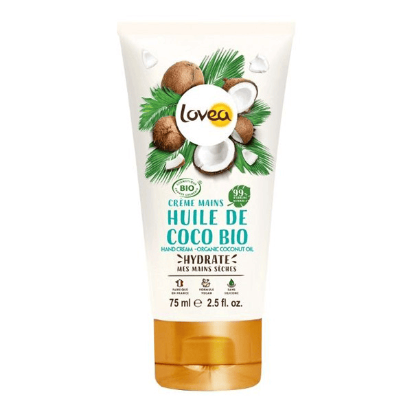 - Crème Mains - Huile De Coco Bio - Peaux Sèches 75ml