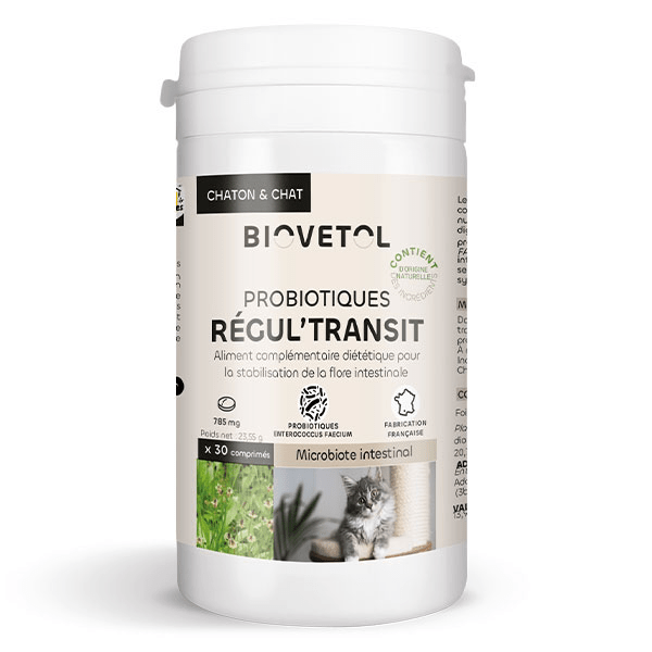 Comprimés à croquer probiotique Chat 30 comprimés