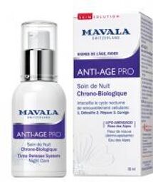 SkinSolution Anti-Age Pro Soin de Nuit Chrono-Biologique 30 ml - Flacon Airless 30 ml