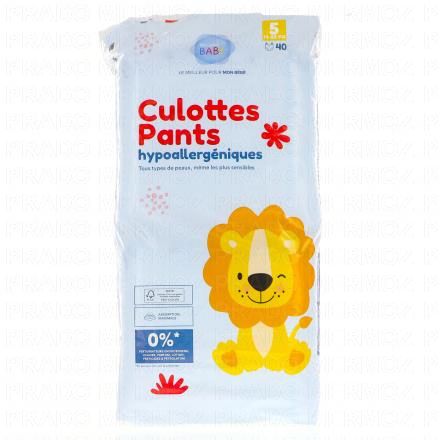 Culottes Pants hypoallergéniques taille 5 - 11à25kg x40 couches