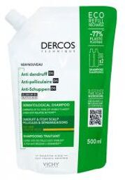 Dercos Shampoing Traitant Antipelliculaire Cheveux Secs Cuir Chevelu Sensible Éco-Recharge 500 ml - Doypack 500 ml