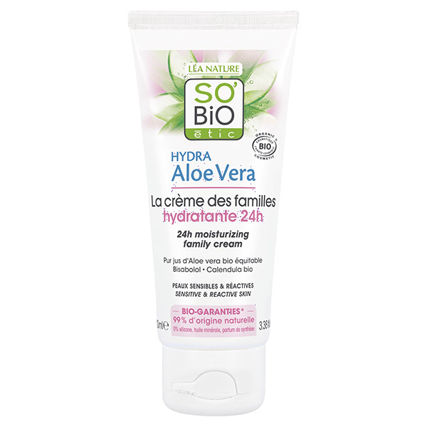 So'Bio Étic Hydra Aloe Vera Crème Hydratante 24h Bio 100ml