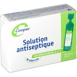 Solution Antiseptique Chlorhexidine 0.5% 12 unidoses