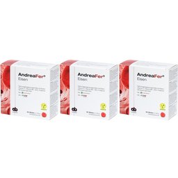 AndreaFer Fer complément avec fer, vitamines C, B6, B12 et acide folique