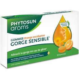 arôms Gommes Gorge Sensible goût orange eucalyptus