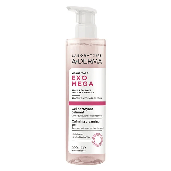Exomega Gel nettoyant calmant 200ml