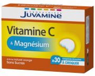 Vitamine c & Magnésium 30 Comprimés à Croquer - Boîte 30 comprimés