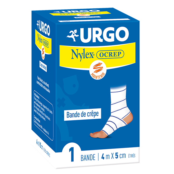 Soins Infirmiers Bande de Crêpe Nylex Ocrepe 5cm x 4m