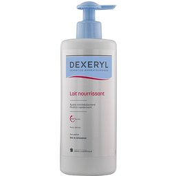 Essentiel lait riche nourrissant 500ml, apaisant, hydratant et protecteur des peaux sèches, sans parfum. Dès la naissance.