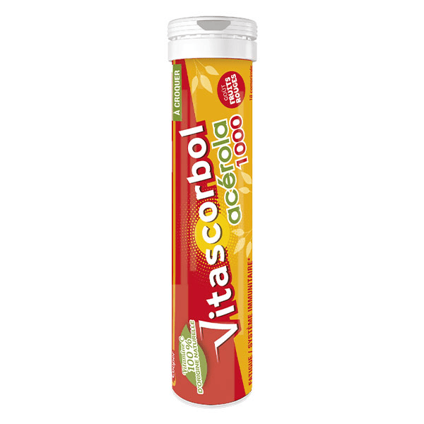 Complément alimentaire vitamine C Acérola 18 comprimés
