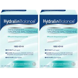 Hydralin Balance Gel Vaginal contre Vaginose bactérienne Triple Action 7 tubes